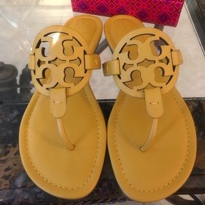 Tory Burch yellow miller sandals